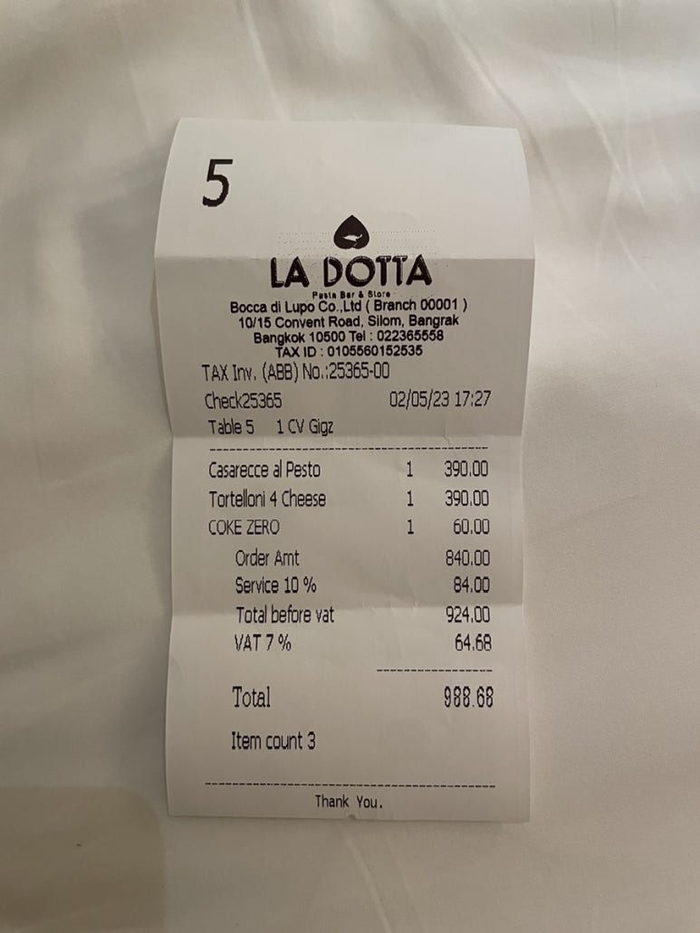 Dining at La Dotta Pasta Bar: A Premium Italian Escape in Silom, Bangkok image 8