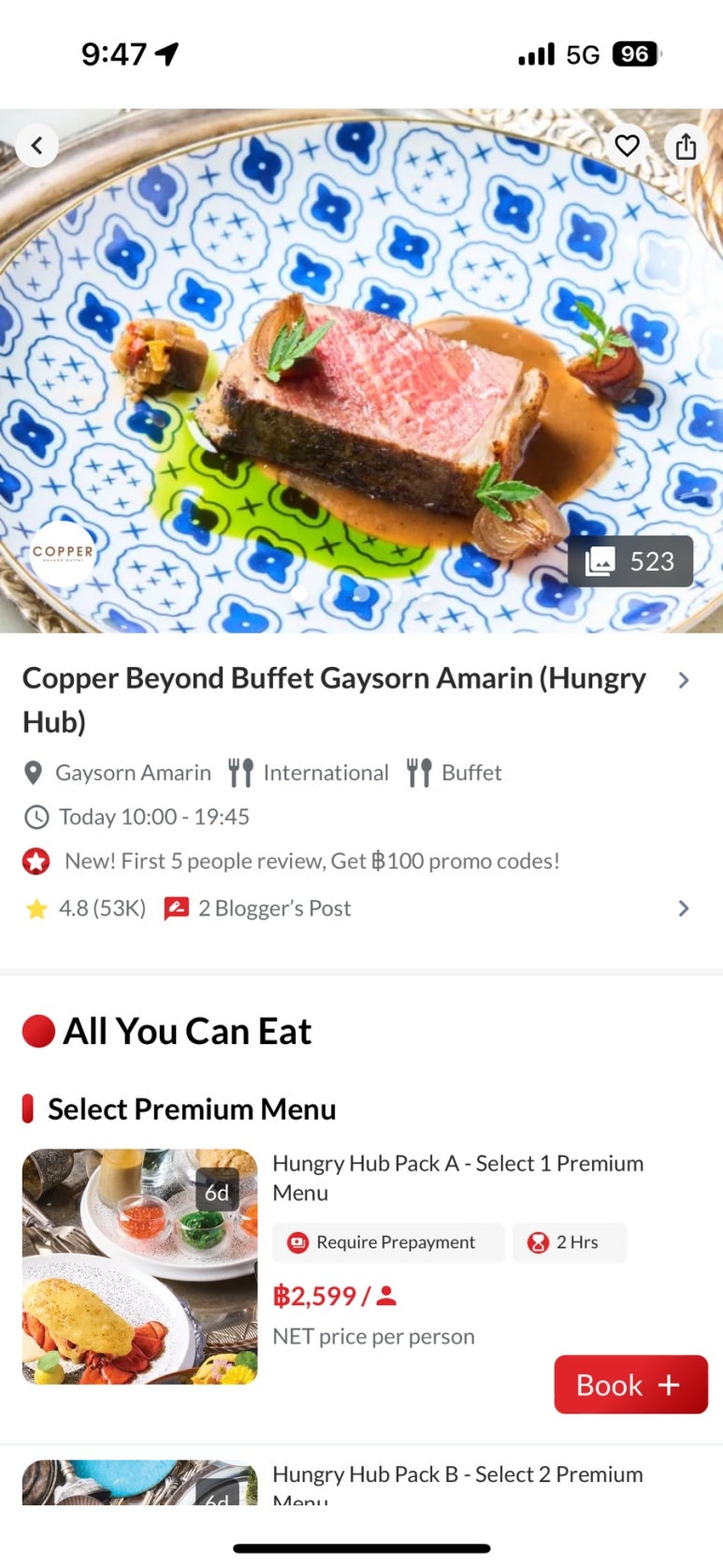 How to Use Hungry Hub for Restaurant Reservations in Bangkok image 2