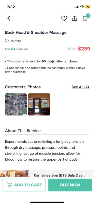 バンコクの格安ローカルマッサージ「Karnsinee Spa」体験記とGoWabi活用術の画像7
