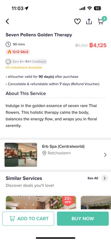 Erb Spa Central World: A Review of the Signature Seven Pollens Golden Therapy image 3