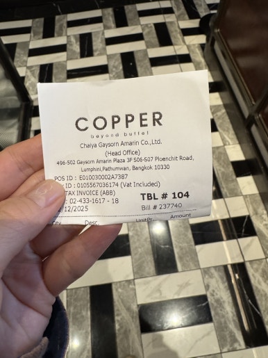 バンコクで大人気！「Copper Beyond Buffet」で楽しむプレミアムな食事体験の画像5